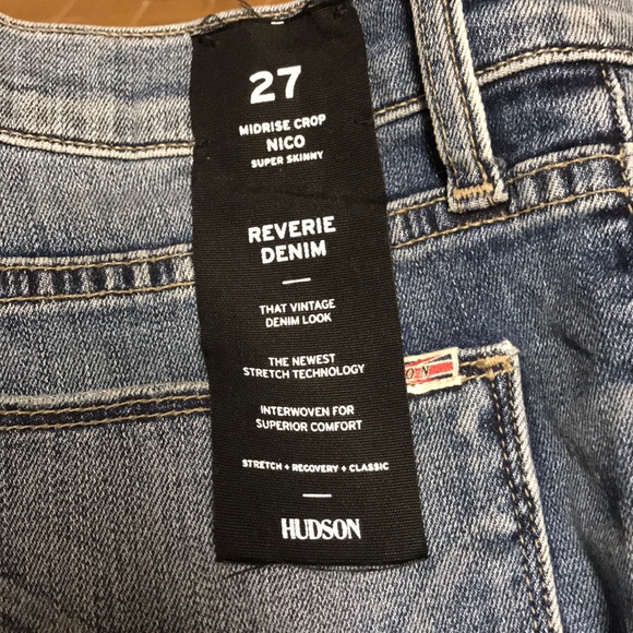 Hudson Ankle Super Skinny Released Hem Jeans - Picture 7 of 7